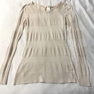 Cream stripe sweater